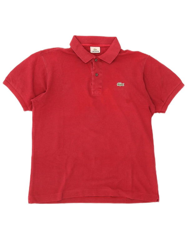 Lacoste herre poloskjorte str. 4 Medium rød bomuld