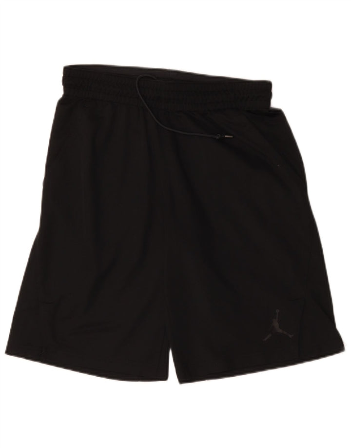 Jordan Herre Dri Fit grafiske sportsshorts mellem sort polyester