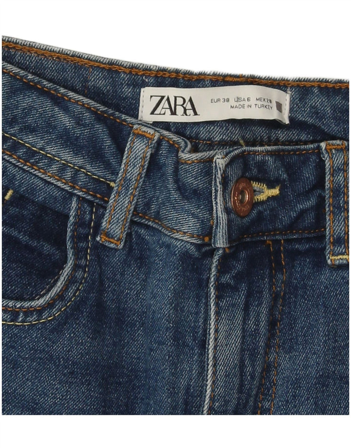 ZARA Dame Slim Jeans EU 38 Small W28 L27 Blå