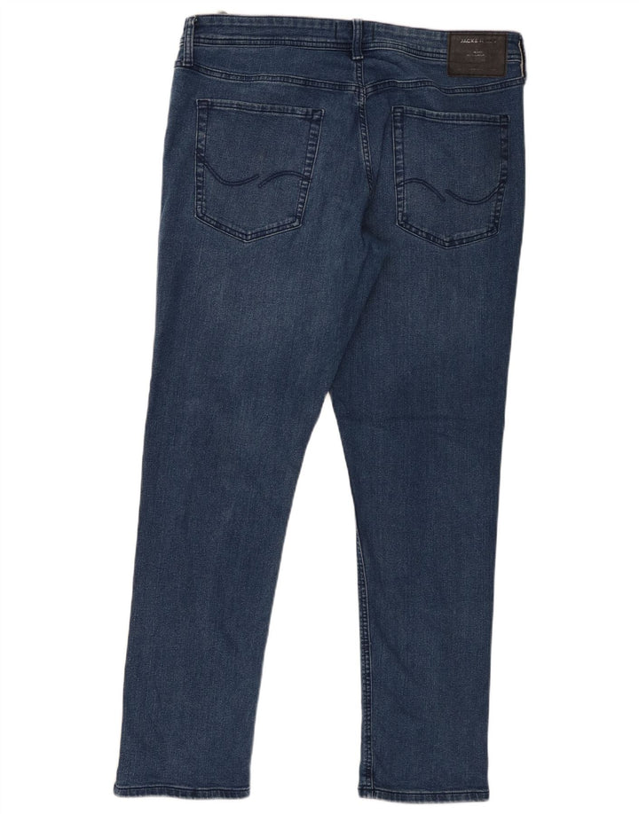 Jack & Jones Herre Slim Jeans W36 L32 Blå Bomuld