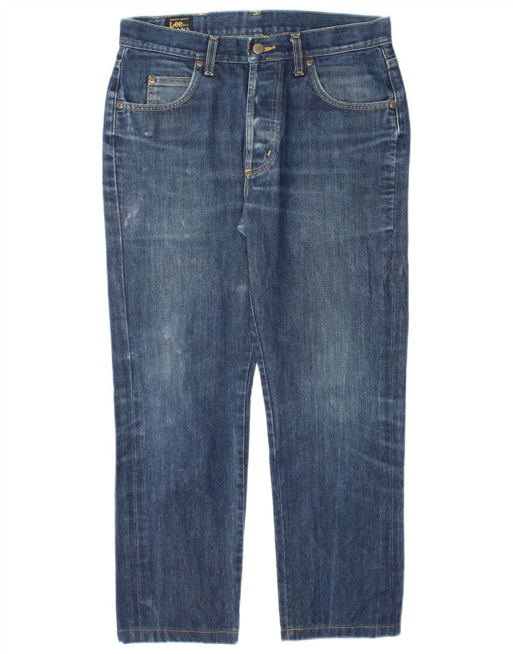 LEE Herre Chicago Straight Jeans W32 L26 Blå Bomuld