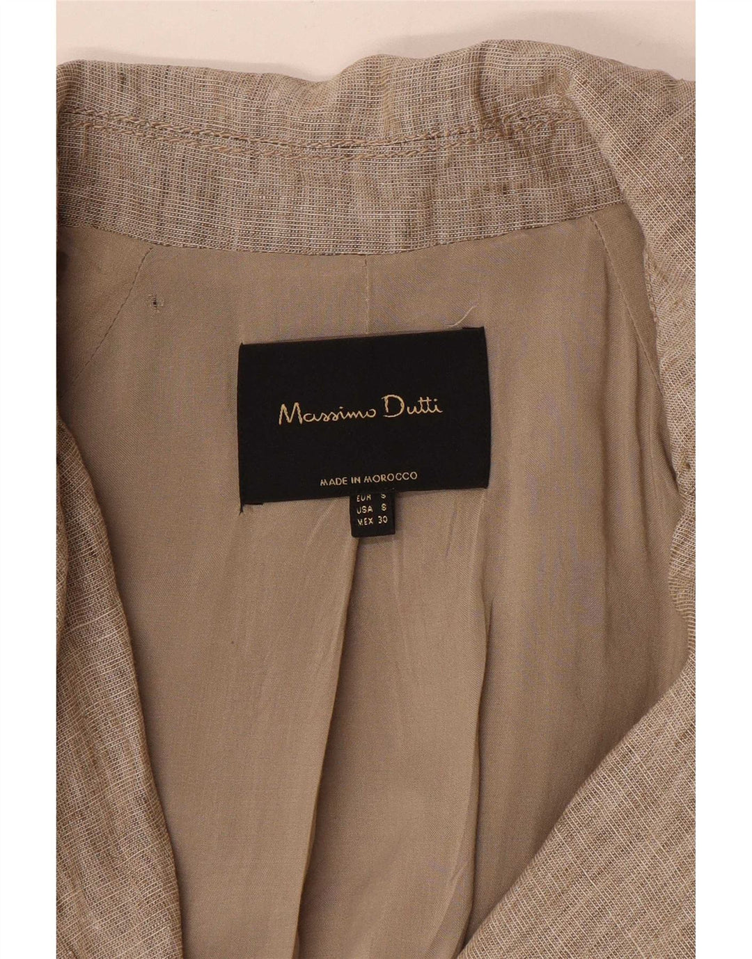 Massimo Dutti Dame Trench Coat UK 10 Small Beige