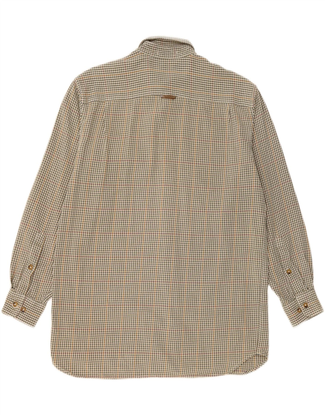 Orvis Flanelskjorte til mænd Medium Green Houndstooth Bomuld
