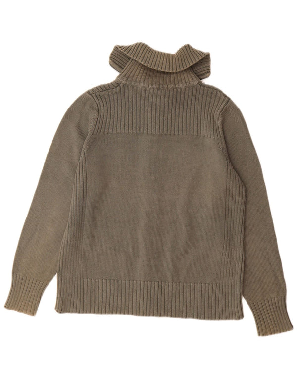 Marks & Spencer dame cardigan sweater UK 18 XL Khaki Bomuld