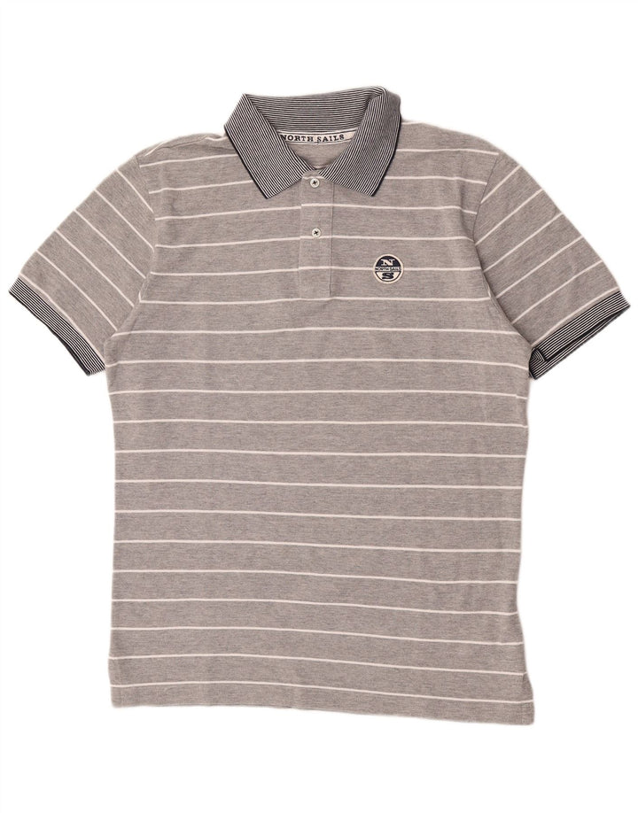 North Sails Herre poloshirt Stor gråstribet bomuld