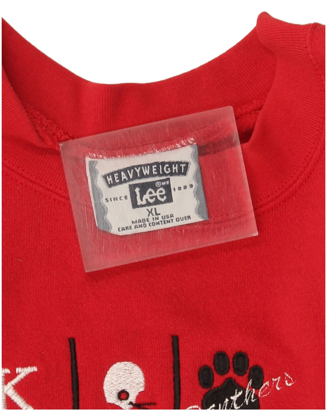 Lee Herre Grafisk Sweatshirt Jumper XL Rød Bomuld