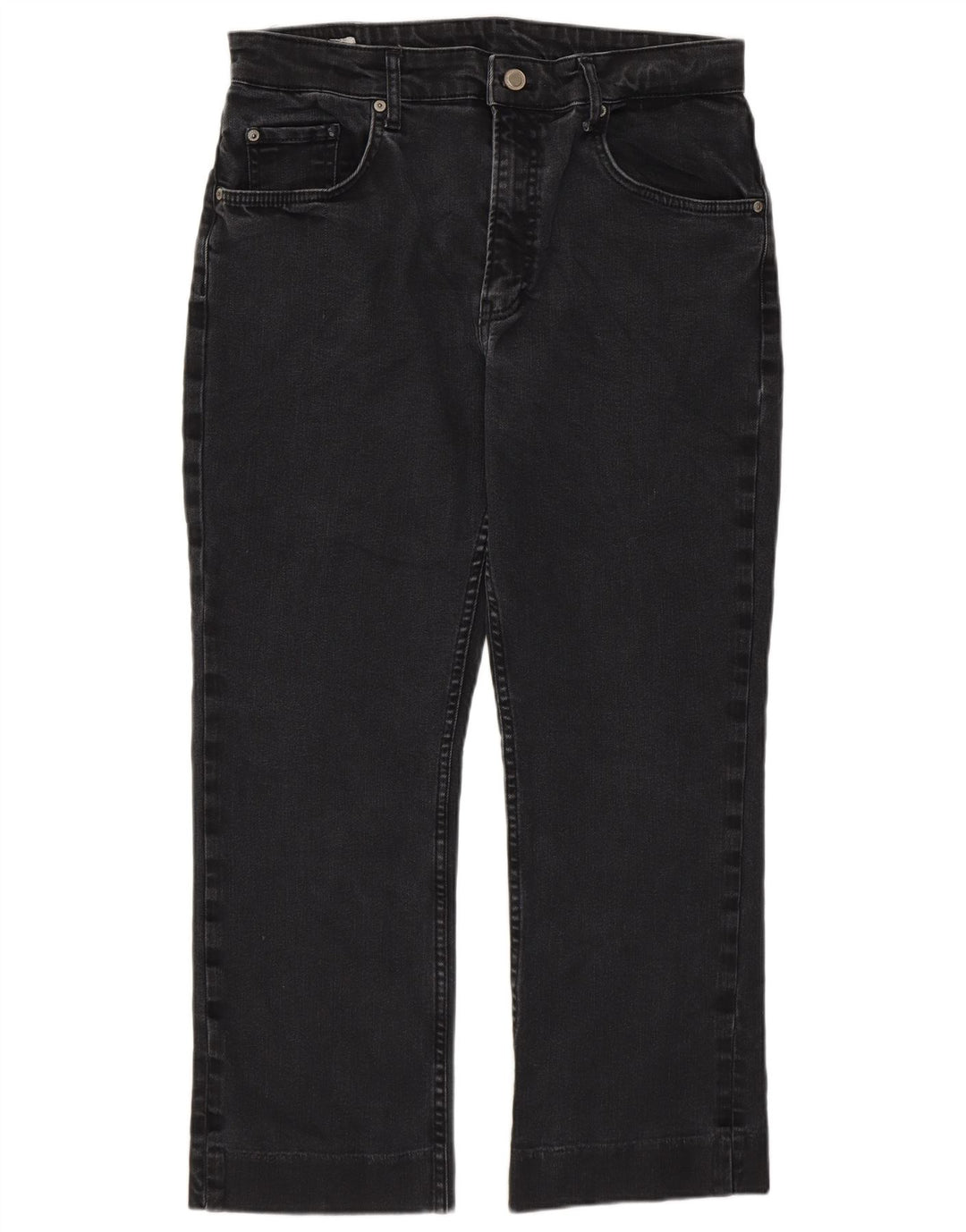 Zara Dame Cropped Jeans EU 44 XL W34 L25 Grå