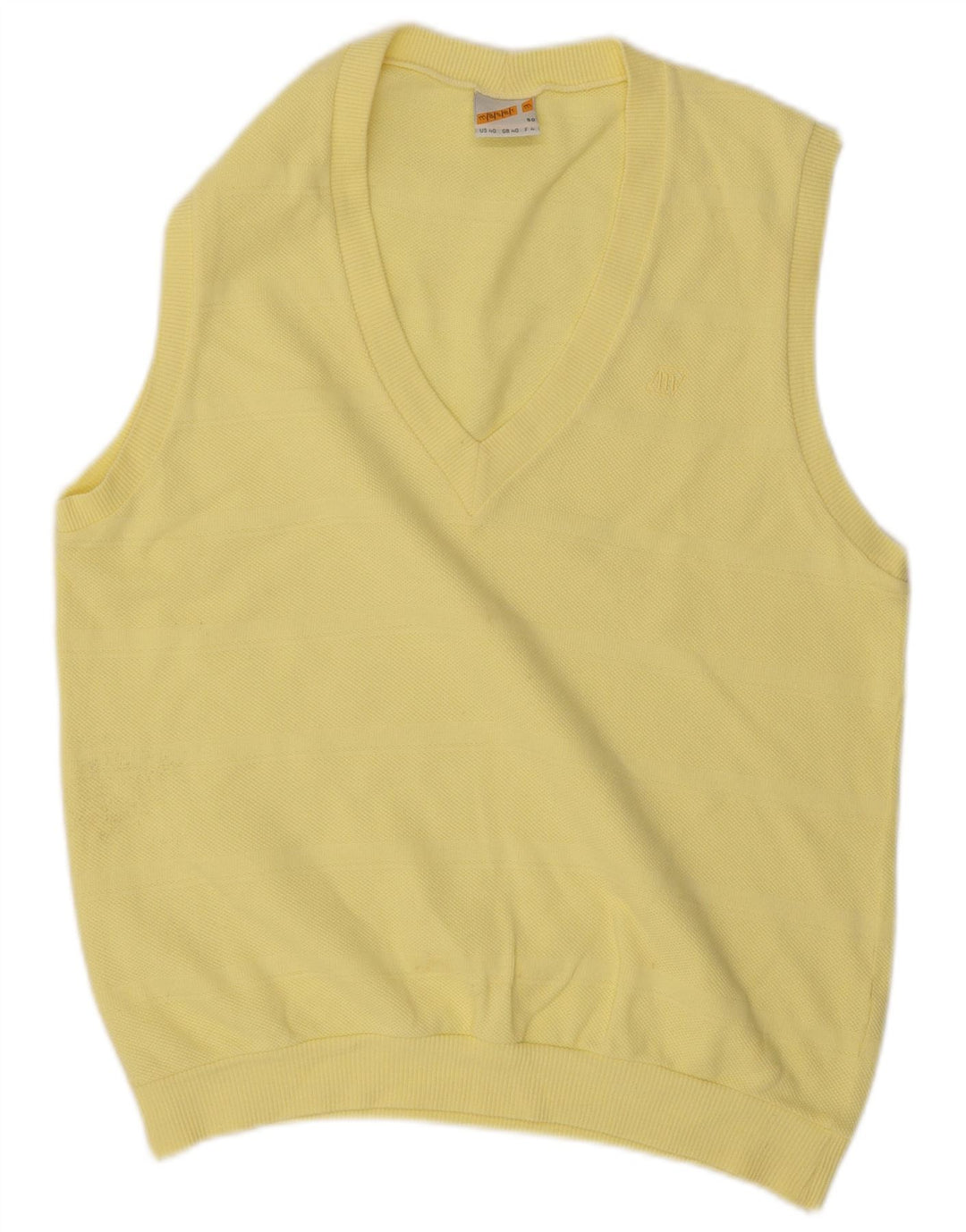 Maser M Herrevest Tank Top UK 40 Medium Gul Bomuld