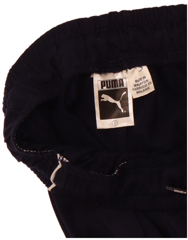 Puma Dame Flare Træningsdragt Bukser UK 8 Small Navy Blue