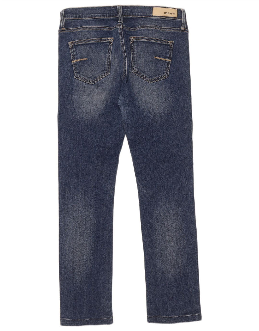 Meltin' Pot Dame Straight Jeans W32 L28 Blå Bomuld