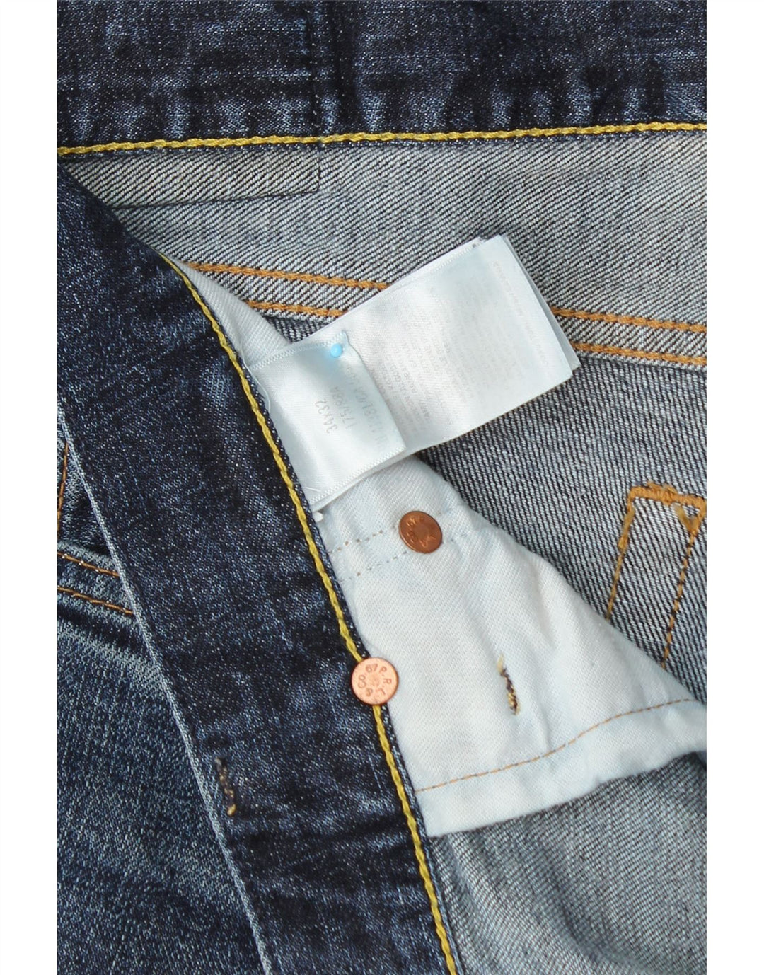 POLO RALPH LAUREN Herre Slim Jeans W34 L32 Blå Bomuld