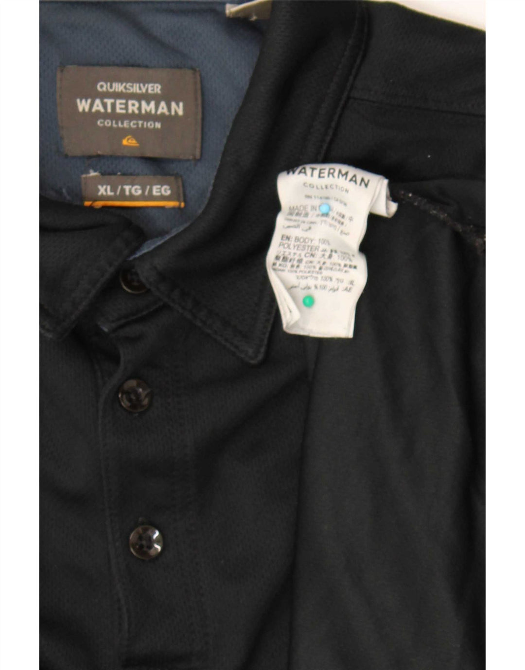 Quiksilver herre poloshirt XL sort polyester