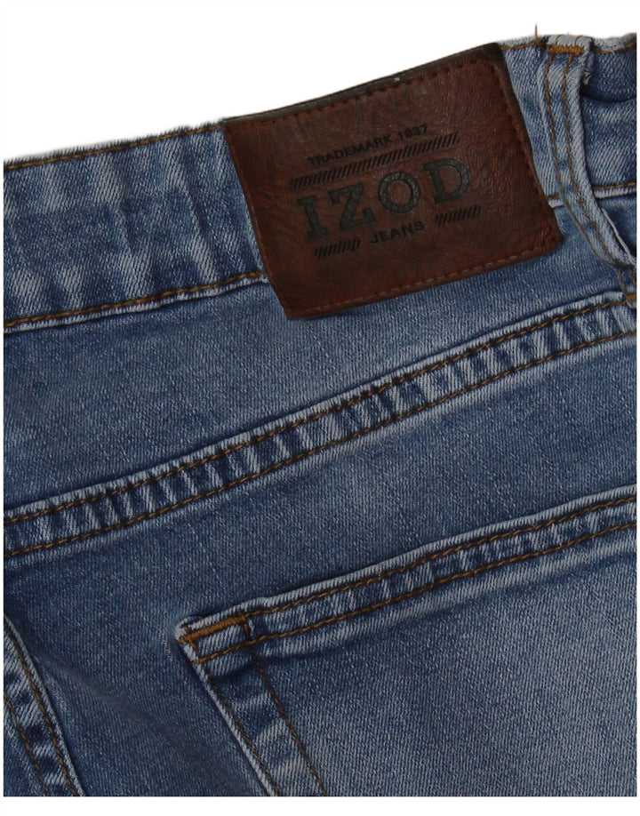 IZOD Herre Comfort Stretch Slim Jeans W30 L29 Blå