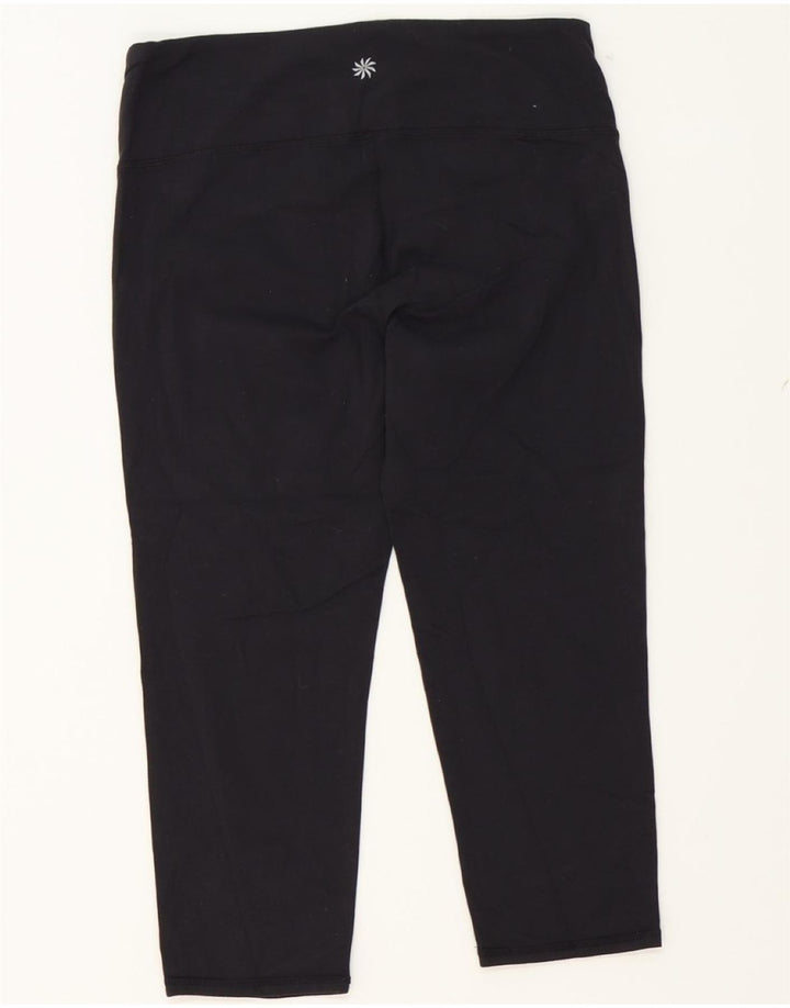 ATHLETA Womens Capri Leggings UK 12 Medium  Black Nylon Vintage Athleta and Second-Hand Athleta from Messina Hembry 