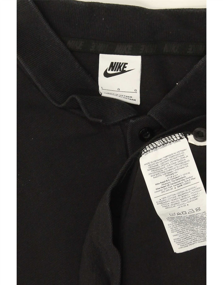 Nike herre poloshirt stor sort bomuld