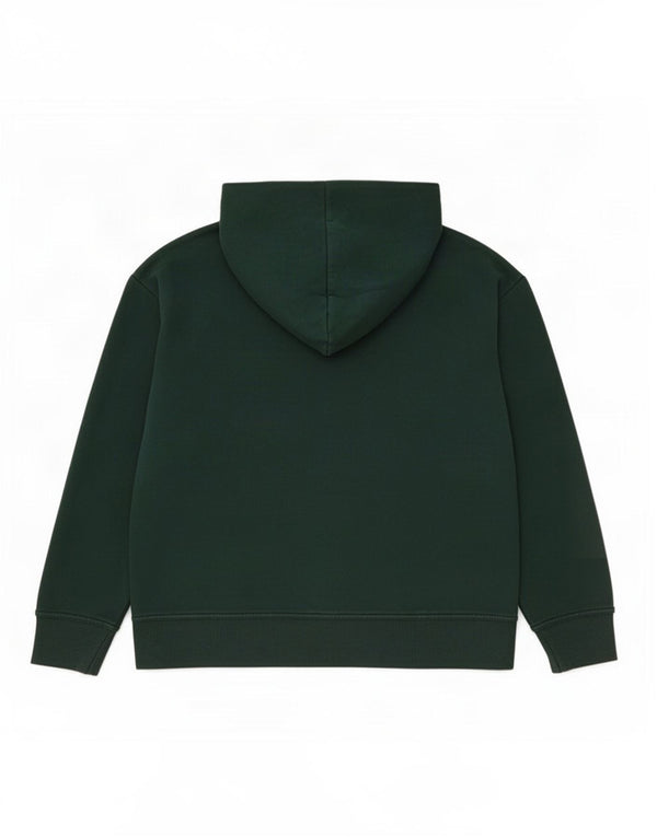Zara Dame Oversized Hoodie Jumper UK 16 Large Green Bomuld
