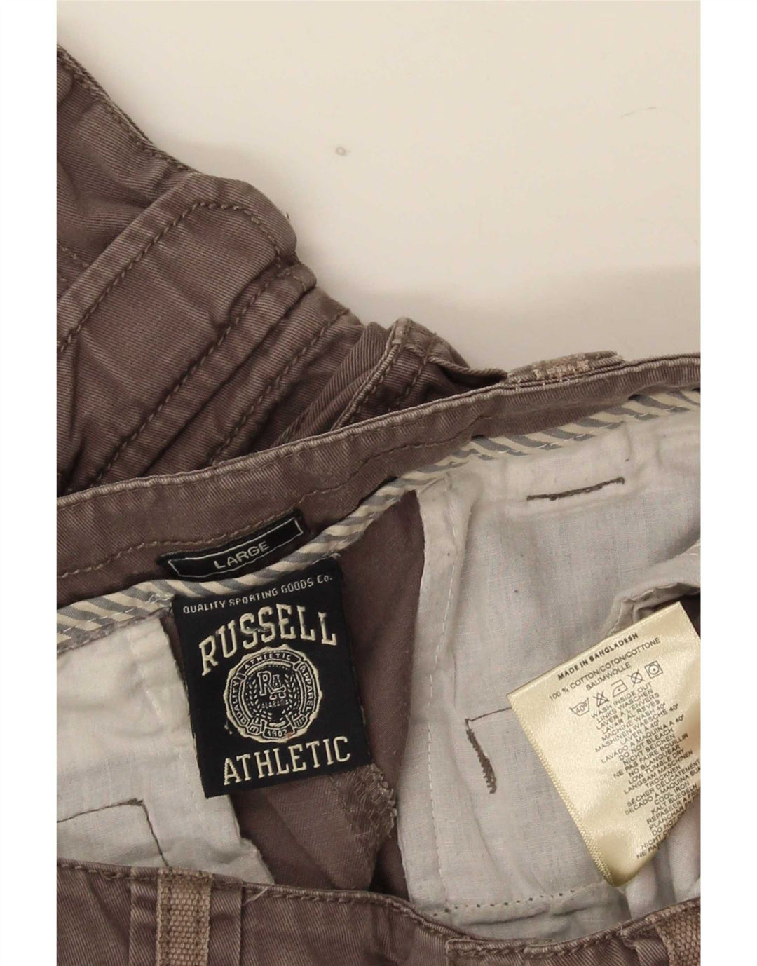 Russell Athletic Herre Cargo Shorts Large W34 Grå Bomuld