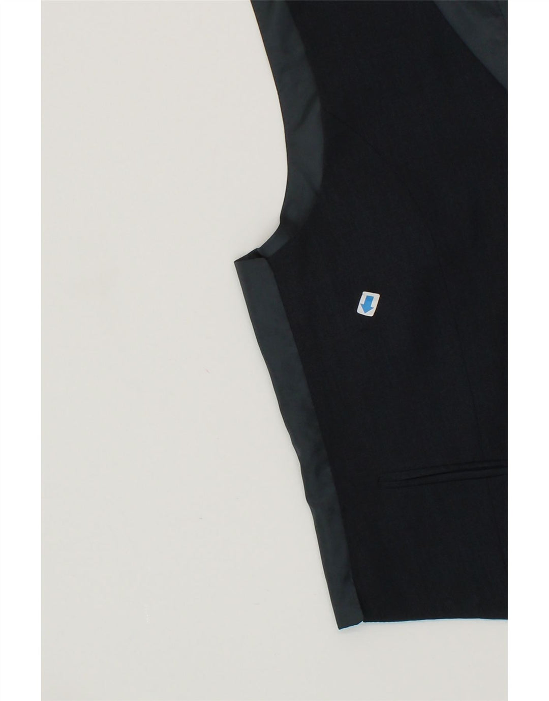 C&A Mens Waistcoat IT 48 Medium Navy Blue Polyester Vintage C&A and Second-Hand C&A from Messina Hembry 