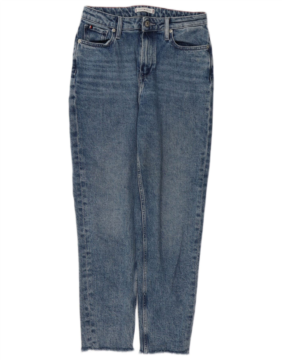 TOMMY HILFIGER Gramercy Tapered Jeans til kvinder W27 L28 blå bomuld