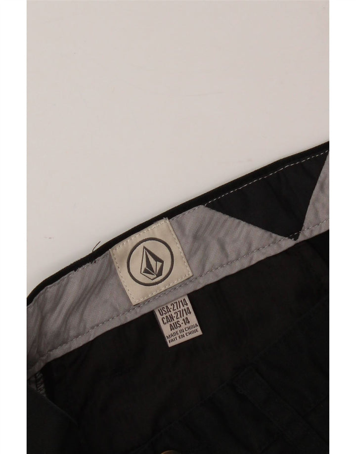 VOLCOM Boys Chino Shorts 13-14 Years W26 Black Polyester Vintage Volcom and Second-Hand Volcom from Messina Hembry 