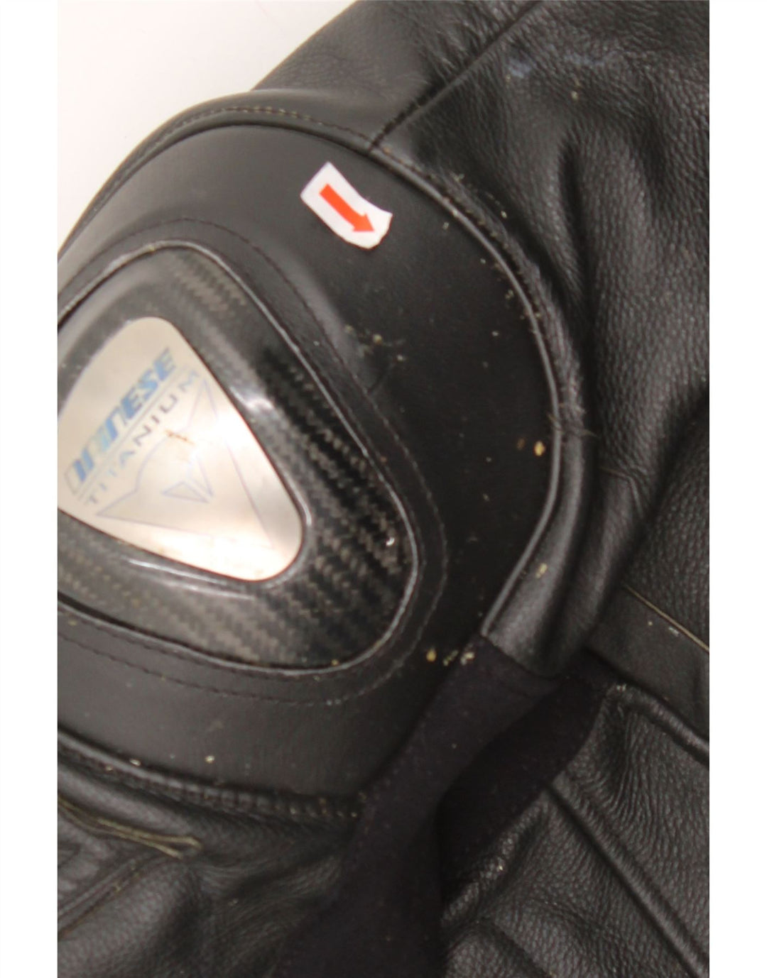 DAINESE Herre grafisk læder racerjakke IT 50 Stor sort læder