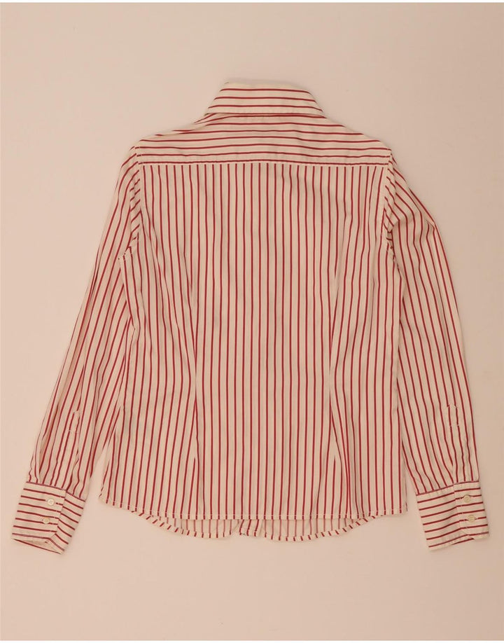 Henry Cottons Dameskjorte IT 44 Medium rødstribet bomuld