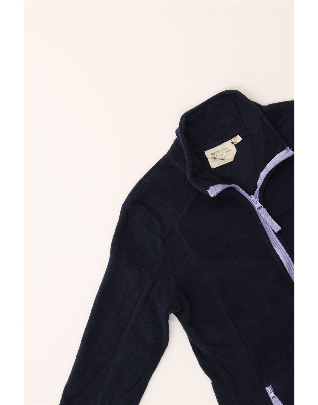 MOUNTAIN WAREHOUSE Womens Fleece Jacket UK 8 Small  Navy Blue Polyester Vintage Mountain Warehouse and Second-Hand Mountain Warehouse from Messina Hembry 