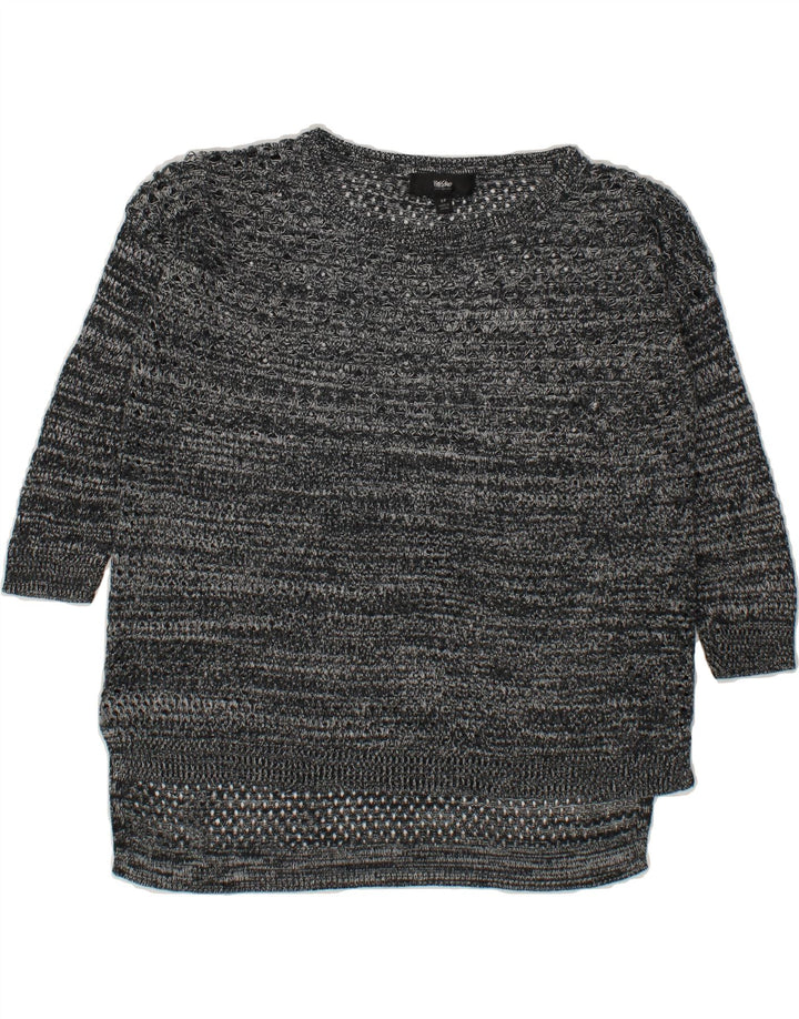 MOSSIMO Womens Oversized Boat Neck Jumper Sweater UK 10 Small Grey Vintage Mossimo and Second-Hand Mossimo from Messina Hembry 