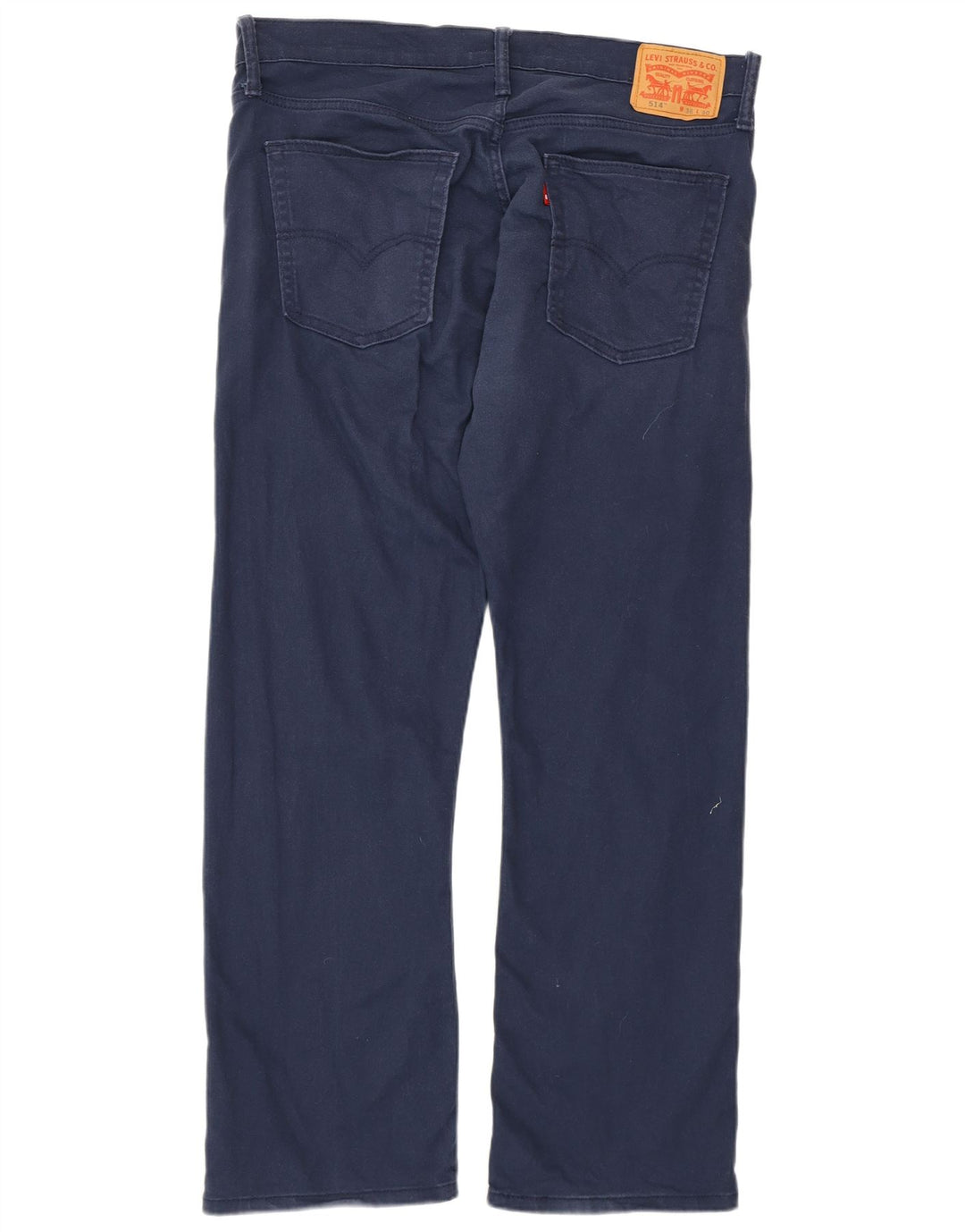 LEVI'S Herre 514 Straight Jeans W36 L30 Marineblå Bomuld