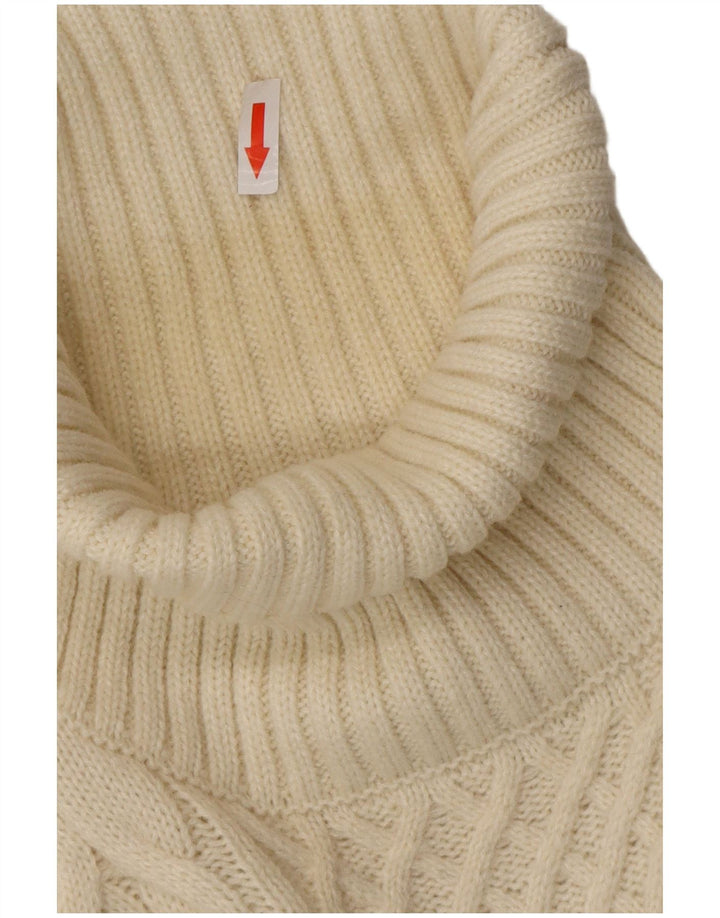 PIOMBO Herre rullehals sweater 2XL hvid akryl