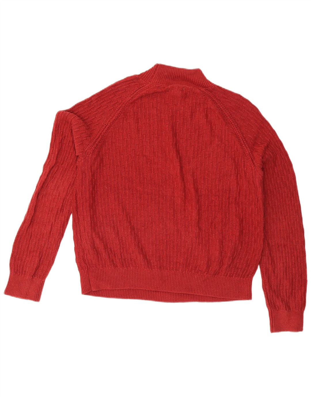 Fat Face Dame Loose Fit Turtle Neck Jumper Sweater UK 12 Medium Red