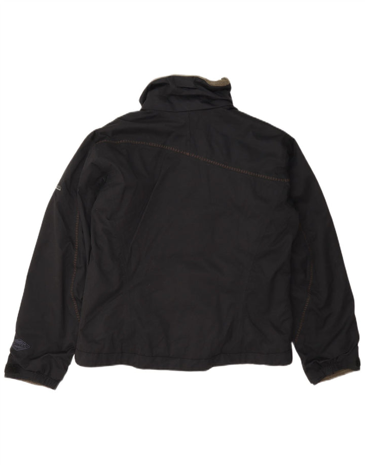 Columbia Dame Windbreaker Jacket UK 14 Medium Sort Nylon