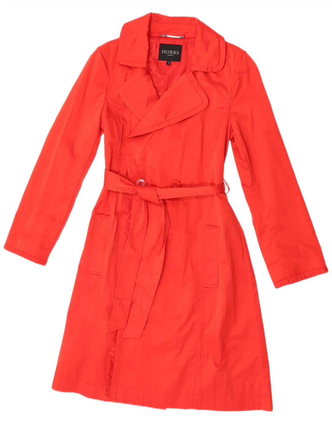 HOBBS Trench Coat til kvinder UK 10 Lille rød polyester