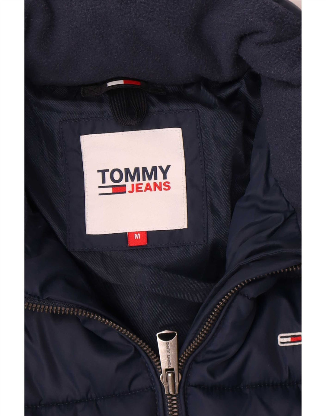 Tommy Hilfiger Dame Polstret Jakke UK 14 Medium Navy Blue Polyester