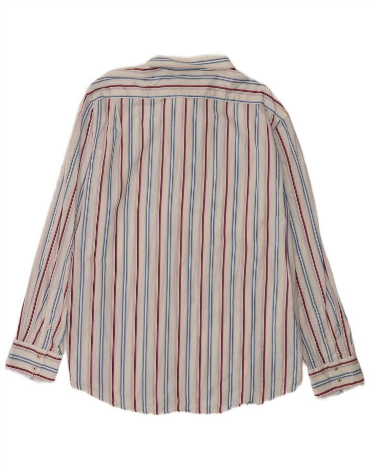 Ben Sherman herreskjorte 2XL hvidstribet bomuld