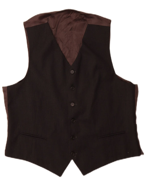 Vintage herrevest IT 54 XL sort uld