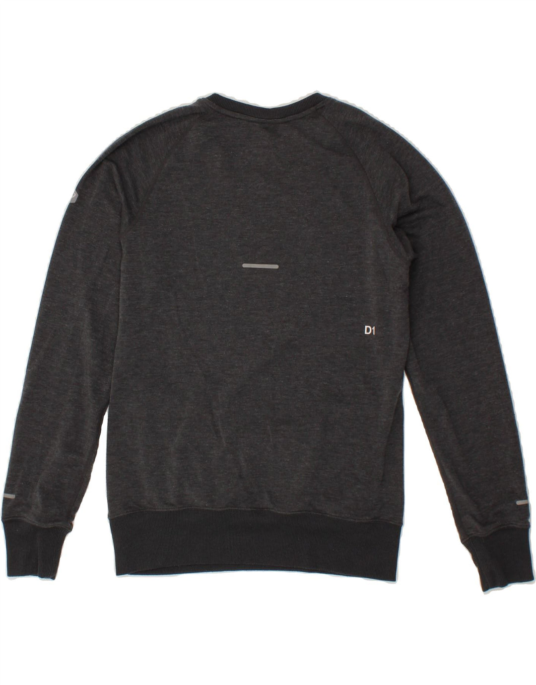 ASICS Womens Sweatshirt Jumper UK 10 Small Grey Cotton Vintage Asics and Second-Hand Asics from Messina Hembry 