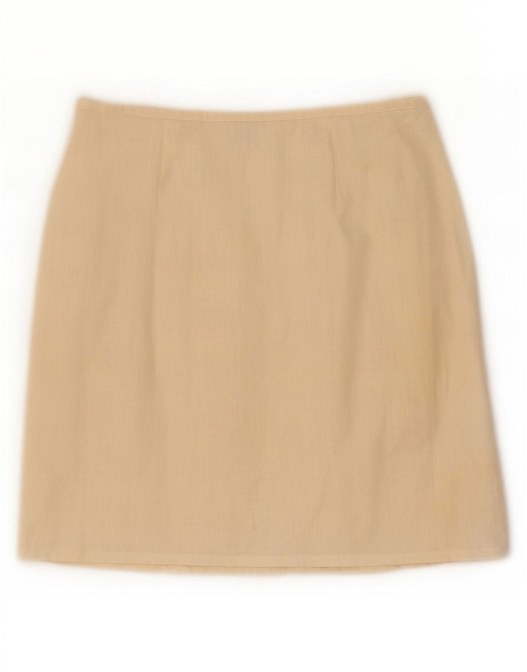 Benetton Dame Mini Wrap Nederdel IT 44 Medium W28 Beige Bomuld