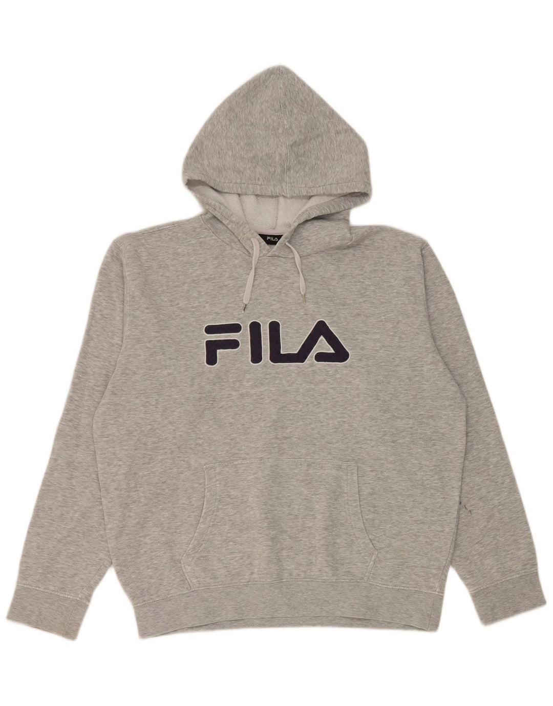 Fila Grafisk hættetrøje til mænd, stor grå flækket