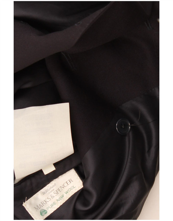 Marks & Spencer Herre Double Breasted Blazer Jacket UK 42 Large Navy Blue