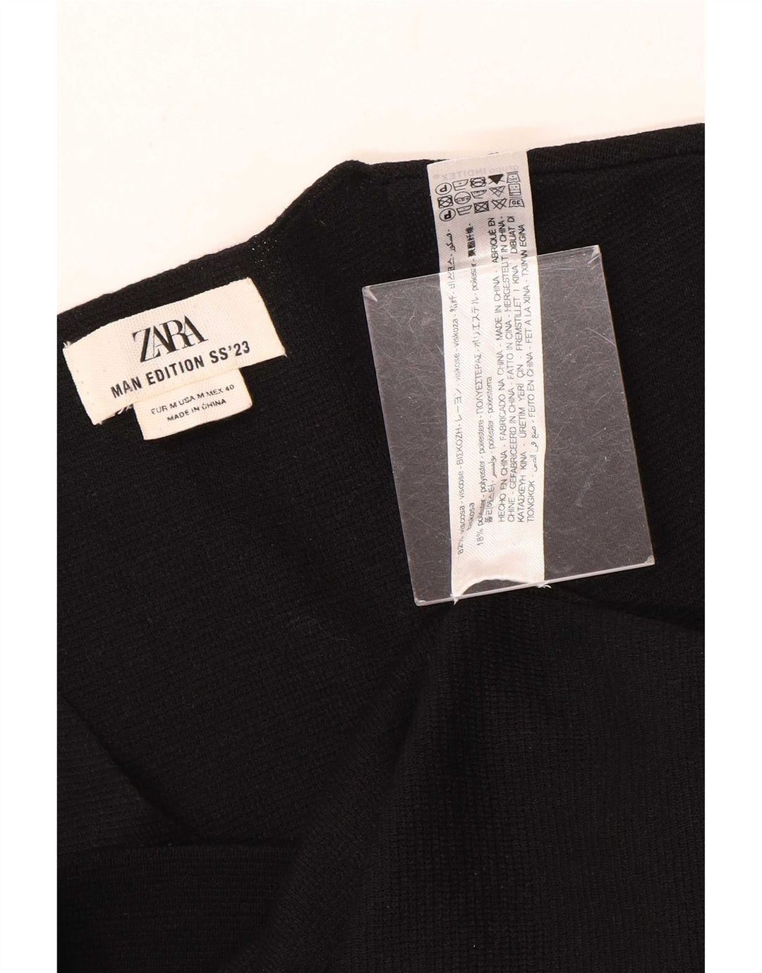 Zara Vest Tank Top Medium Sort Viscose