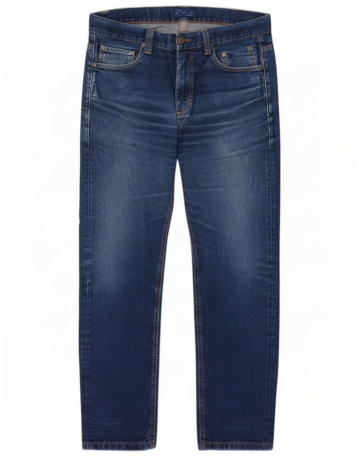 Zara Straight Jeans til mænd EU 40 Medium W31 L30 Blå