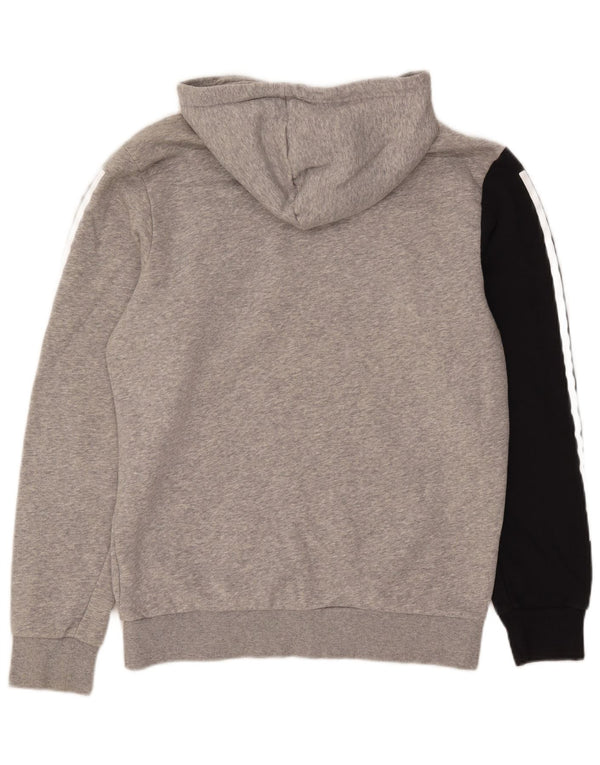 Adidas Grafisk hættetrøje til mænd mellemgrå Colourblock Bomuld