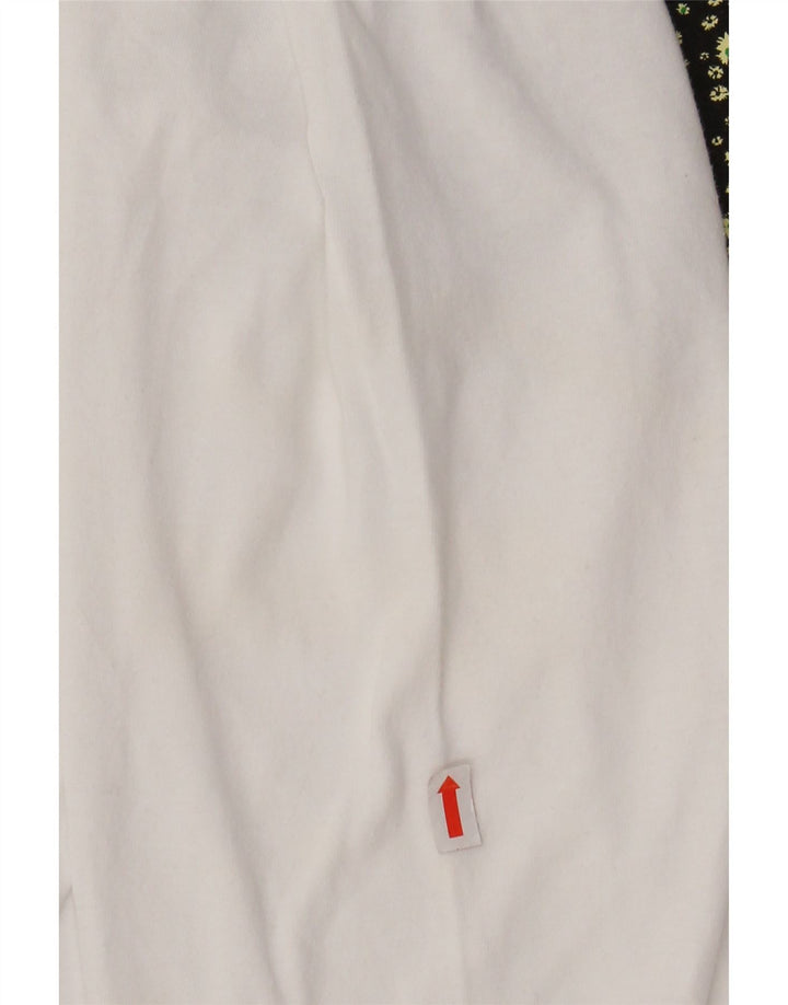 LEVI'S Herre afslappet grafisk top Langærmet medium hvid bomuld