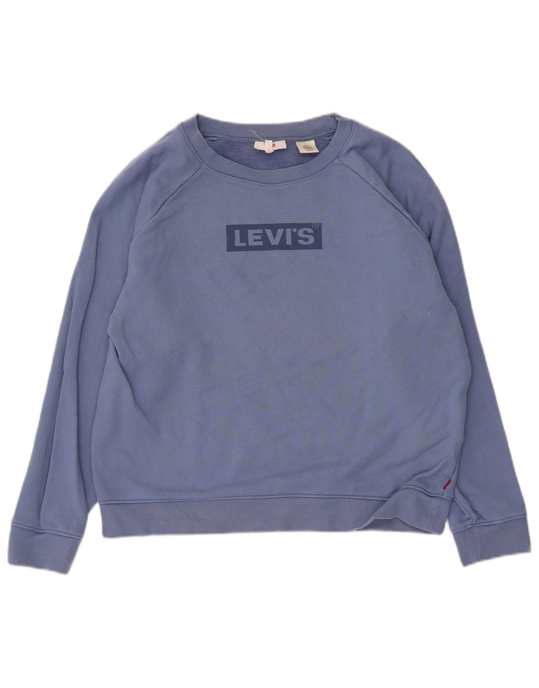 Levi's Dame Grafisk Oversized Sweatshirt Jumper UK 10 Lille Blå Bomuld