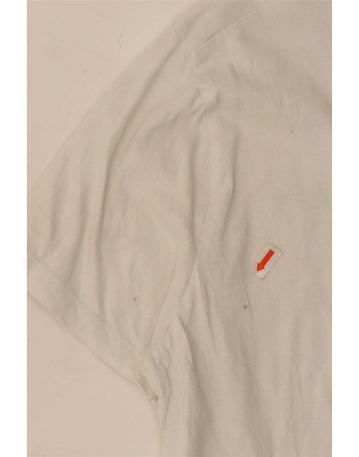 Timberland Herre Slim Fit T-Shirt Top Lille Hvid Bomuld