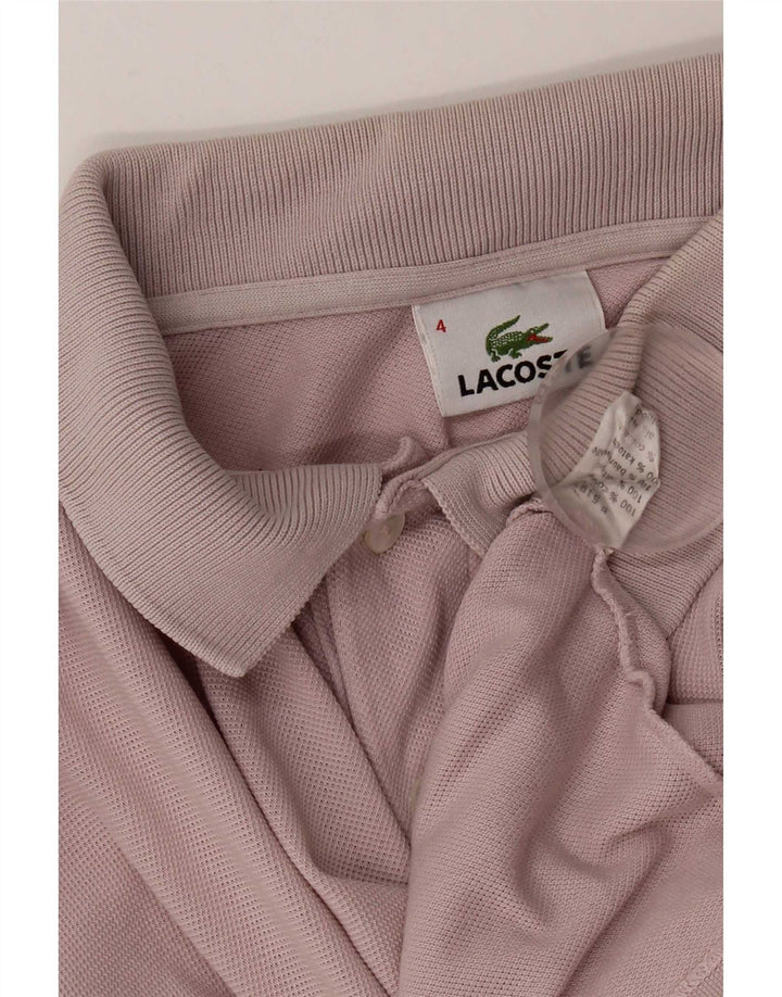 Lacoste herre poloshirt størrelse 4 Medium Pink bomuld