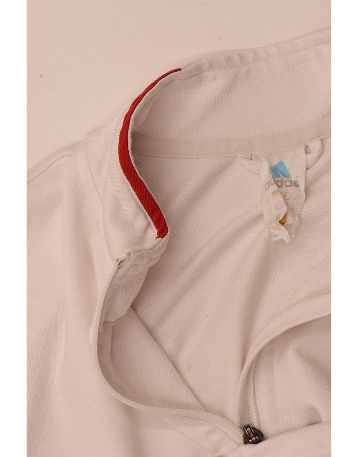 Adidas Træningsdragt til mænd Topjakke UK 12 Medium White Polyester