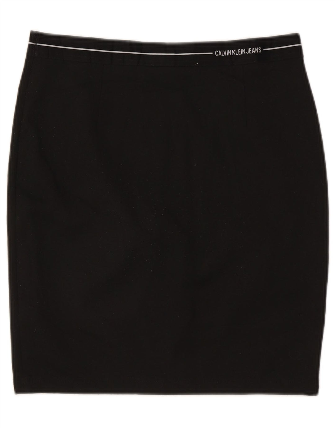 CALVIN KLEIN Dame Pencil Skirt Large W32 Black Polyester