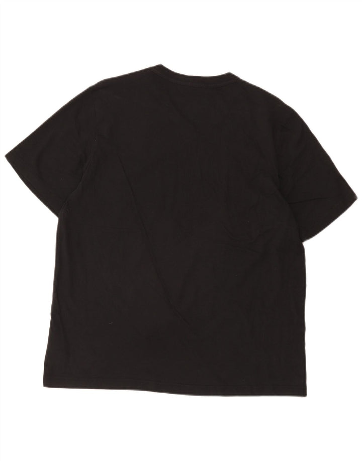 Adidas Herre T-Shirt Top Stor Sort Bomuld